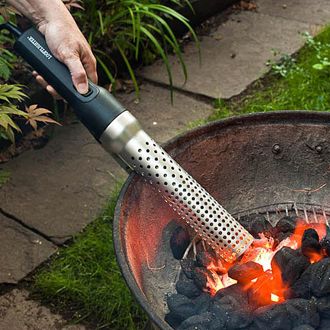 How to light a wood-burning charcoal barbecue